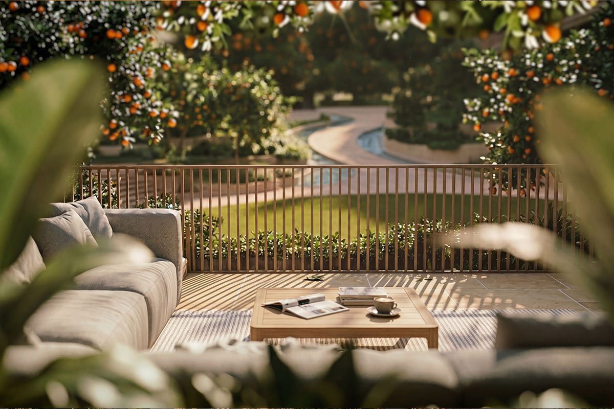Wellness deck at Arancia Yards